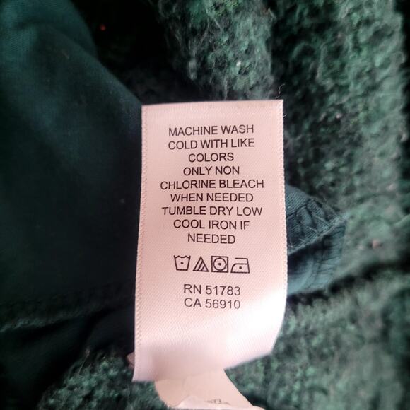 Maurices Forest Green Lodge Sherpa Fleece Sweatshirt Pockets Size‎ 2X - Picture 6 of 8